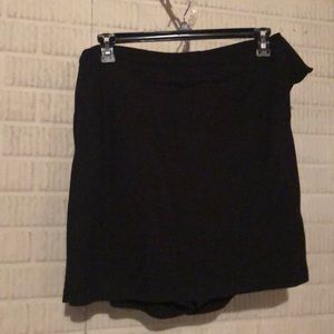 Black soft stretchy skort